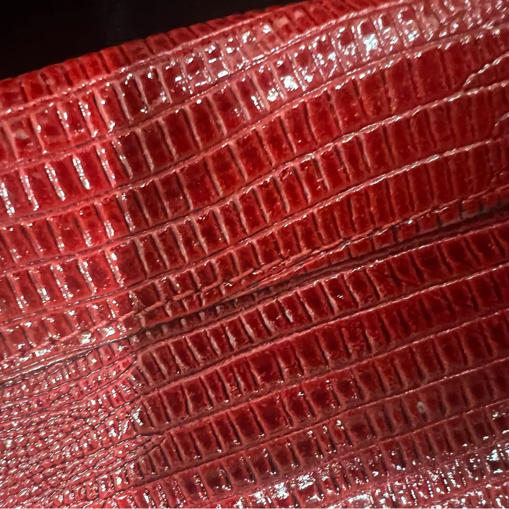 Python Embossed Vintage Clutch - image 3